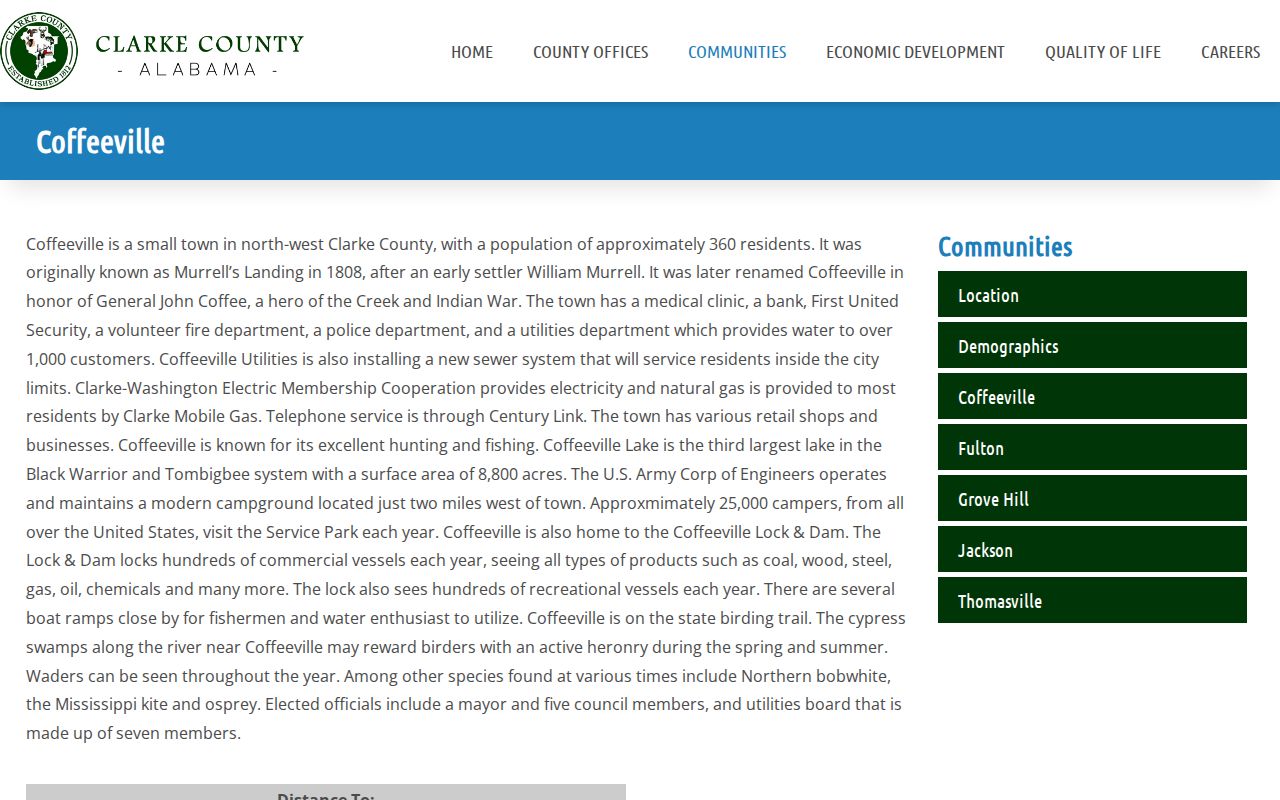 Coffeeville Clarke County community source for Coffeeville warrant records