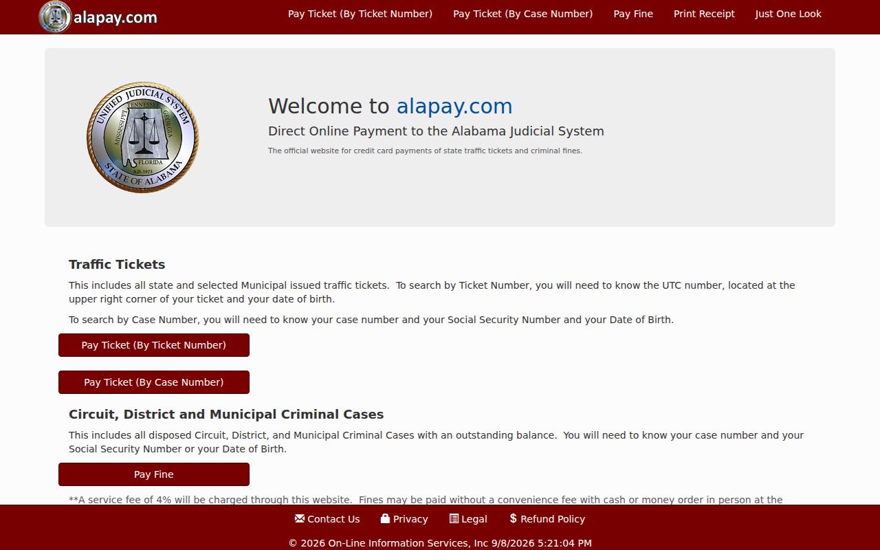 Clarke County traffic warrant eligible AlaPay service